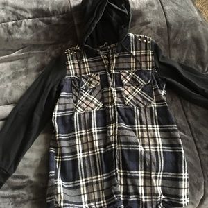 Hooded flannel